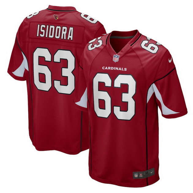 mens nike danny isidora cardinal arizona cardinals game player jersey